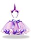 cheap Girls&#039; Skirts &amp; Shorts-Kids Girls&#039; Children&#039;s Day Skirt Blue Pink Royal Blue Layered Rainbow Color Block Active / Lace up / Mesh / Bow / Cute