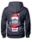 cheap Men&#039;s Tees &amp; Tank Tops-Men&#039;s Pullover Hoodie Sweatshirt Print Graphic 3D Hooded Christmas Daily 3D Print 3D Print Christmas Hoodies Sweatshirts  Long Sleeve Black