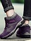 cheap Women&#039;s Sneakers-Women&#039;s Boots Snow Boots Flat Heel Closed Toe Booties Ankle Boots Basic Minimalism Daily Rubber Suede Damask Slogan Wine Black Purple / Booties / Ankle Boots