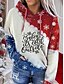 cheap Women&#039;s Tops-Women&#039;s Plus Size Hoodie Pullover Christmas Sweatshirt Galaxy Christmas Black White Wine Christmas Gifts Christmas Hooded Long Sleeve