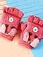 baratos Kids&#039; Scarves-2pcs Infantil Unisexo Activo Desenho Animado Tricotado Misturas de Lã / Roupa de Malha Luvas Rosa / Rosa empoeirada / Cinza Claro Tamanho Único