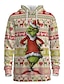 cheap Christmas Hoodies-Men&#039;s Pullover Hoodie Sweatshirt Graphic 3D Ugly  Hooded Daily 3D Print  Hoodies Sweatshirts  Long Sleeve Blushing Pink