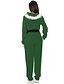 cheap Jumpsuits &amp; Rompers-Women&#039;s Basic Zipper Front Red Green Jumpsuit Solid Colored Patchwork