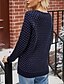cheap Christmas Sweater-Women&#039;s Pullover Animal Knitted Acrylic Fibers Christmas Long Sleeve Loose Sweater Cardigans Fall Winter Crew Neck Gray Navy Blue