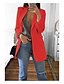 cheap Blazers-women&#039;s vintage open front solid long sleeve long blazer cardigan coat jacket with pockets(medium,white)