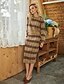 cheap Skirts-Women&#039;s Basic Skirts Casual Daily Striped Knitting Camel S M L / Print
