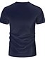 billige Tank Tops-Herre T-shirt Grafisk Dyr 3D-udskrivning Rund hals Plusstørrelser Daglig Ferie Kortærmet Trykt mønster Toppe Elegant overdrevet Navyblå