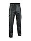 abordables Pants-pantalon noir en cuir véritable pour homme (48 w)