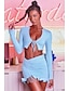 cheap Jumpsuits &amp; Rompers-Women&#039;s Basic Solid Color Two Piece Set T shirt Skirt Drawstring Patchwork Bow Tops