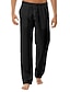 cheap Pants-Stylish Men&#039;s Summer Linen Cotton Drawstring Pants