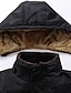 cheap All Sale-Men&#039;s Winter Coat Winter Jacket Puffer Jacket Quilted Jacket Camping &amp; Hiking Warm Winter Solid Color Bright Black Black Puffer Jacket