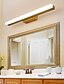 abordables Eclairage de Coiffeuse &amp; Miroir-LED miroir lampe nordique en bois massif 40/60/80 cm salle de bain armoire lampe salle de bain commode simple maquillage journal applique 6 w / 9 w / 12 w