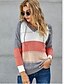 cheap Sweaters-Women&#039;s Pullover Plaid Solid Color Knitted Cotton Long Sleeve Loose Sweater Cardigans Fall Hooded Wine Gray Khaki