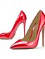 cheap Pumps &amp; Heels-Patent Leather Stiletto Pointed Toe Heels Pumps