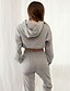 abordables Jumpsuits &amp; Rompers-Mujer Básico Color sólido Conjunto de dos piezas Sudadera Pantalón Loungewear Correa Retazos Tops