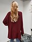 cheap Cardigans-Women&#039;s Knitted Solid Color Plain Cardigan Long Sleeve Sweater Cardigans V Neck Fall White Black Red