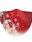 billige Christmas Bandana-Ansigtsdæksel Herre Polyester En Størrelse Rød 1 stk / pakke Voksen Anti-UV Daglig Punk &amp; Gotisk Alle årstider