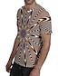economico Tank Tops-Per uomo maglietta Pop art Stampa 3D Rotonda Plus Size Giornaliero Per eventi Manica corta Stampa Top Elegante Esagerato Arcobaleno