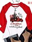 preiswerte T-shirts-Damen T-Shirt Dies ist mein Markenzeichen Weihnachtsfilm Watching Shirt Mode lässig Langarm Tops rot