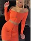 cheap Jumpsuits &amp; Rompers-Women&#039;s Basic Solid Color Two Piece Set T shirt Skirt Tops