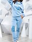 cheap Two Piece Sets-Women&#039;s Solid Colored Two Piece Set Tracksuit Set Pant Loungewear Jogger Pants Tops