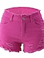 economico Shorts-Pantaloni caldi Denim Blu chiaro Rosa Giallo Di tendenza S M L XL XXL
