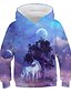 cheap Girls&#039; Hoodies &amp; Sweatshirts-Kids Girls&#039; Hoodie &amp; Sweatshirt Long Sleeve Graphic 3D Print Rainbow Children Tops Active Streetwear