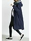 cheap Coats &amp; Trench Coats-Women&#039;s Solid Colored Spring &amp;  Fall Trench Coat Regular Daily Long Sleeve Polyster Coat Tops Black