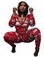 cheap Pajamas-Women&#039;s Active Casual Streetwear Christmas Red cat Jumpsuit Slim