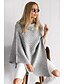 cheap Plus Size Outerwear-Women&#039;s Solid Colored Basic Fall &amp; Winter Cloak / Capes Long Daily Cotton Blend Coat Tops Khaki
