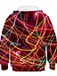 billige Hettegensere og gensere til gutter-Barn Gutt Hettegenser og sweatshirt Langermet Grafisk 3D Trykt mønster Regnbue Barn Topper Aktiv Nytt År