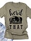 cheap T-Shirts-herd that cow t shirt women funny graphic tees animal lovers short sleeve cow shirts casual short sleeve tops size l (green)