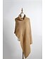 cheap Plus Size Outerwear-Women&#039;s Solid Colored Basic Fall &amp; Winter Cloak / Capes Long Daily Cotton Blend Coat Tops Khaki