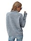 cheap Sweaters-Women&#039;s Pullover Solid Color Knitted Long Sleeve Loose Sweater Cardigans Fall Turtleneck Blushing Pink Gray White