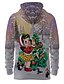 cheap Christmas Hoodies-Men&#039;s Graphic Scenery 3D Pullover Hoodie Sweatshirt Hooded 3D Print Christmas Daily Christmas Hoodies Sweatshirts  Long Sleeve Khaki