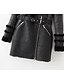 cheap Coats &amp; Trench Coats-Women&#039;s Coat Daily Fall &amp; Winter Long Coat Regular Fit Basic Jacket Long Sleeve Solid Colored Black