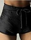 cheap Shorts-women&#039;s casual soft high waist velvet drawstring casual booty shorts x-large pink