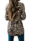 billige Tops &amp; Blouses-Skjorte Skjorte Leopard grå Grå Lilla S