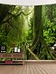 economico Tessuti per la casa-vecchio sentiero di legno con muschio stampa digitale arazzo decorazione da parete tema classico 100% poliestere arte contemporanea parete arazzi decorazione