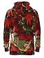 cheap Christmas Hoodies-Men&#039;s Graphic 3D Ugly Christmas Pullover Hoodie Sweatshirt 3D Print Christmas Daily 3D Print Christmas Hoodies Sweatshirts  Red