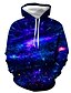 cheap Hoodies-Men&#039;s Graphic Galaxy Star Print Pullover Hoodie Sweatshirt Daily Going out Casual Hoodies Sweatshirts  Purple Blushing Pink Army Green