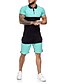 billige Hoodies-Herre T-skjorte drakter Joggedress Tennis skjorte Shorts og T-skjorte sett Sett Kortermet 2 deler Klær Sport Designer Fritid