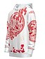 cheap Hoodies-Men&#039;s Animal Patterned Graphic Chinese Style Pullover Hoodie Sweatshirt 3D Print Weekend Casual Streetwear Hoodies Sweatshirts  White