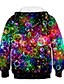 cheap Boys&#039; Hoodies &amp; Sweatshirts-Kids Boys&#039; Colorful Bubbles Hoodie Long Sleeve Green Blue Rainbow 3D Print Optical Illusion Drawstring Daily Outdoor Active Basic 2-12 Years / Fall / Winter / Spring