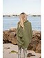 cheap Plus Size Sweaters-Women&#039;s Knitted Solid Color Cardigan Long Sleeve Sweater Cardigans Cowl Fall Winter Black Khaki Green