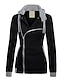 preiswerte Damenmäntel und Trenchcoats-Damen Mantel Solide Druck Aktiv Herbst Standard Mantel Alltag Langarm Jacken Weiß / Lose