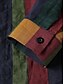 cheap Men&#039;s Shirts-Men&#039;s Shirt Graphic Shirt Collar Button Down Collar Color Block Green Blue Light Green Red Black Other Prints Daily Holiday Patchwork Clothing Apparel Basic Designer Casual Daily Beach / Long Sleeve