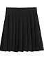 abordables Skirts-femmes uniformes scolaires à carreaux mini jupe plissée 12 noir