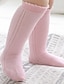cheap Kids&#039; Socks-Kids Toddler Girls&#039; Underwear &amp; Socks White Blue Solid Colored Cotton White Blushing Pink Khaki