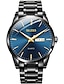 cheap Men&#039;s Watches-mens watches blue face,black stainless steel watches for men,day date watch for men,business casual quartz men&#039;s watch waterproof dress wrist watch with day,luxury wrist watches blue clock,man watch